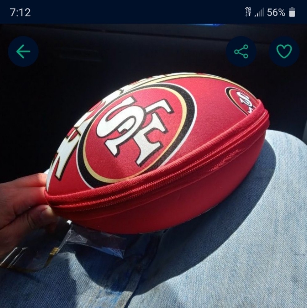 49ers ball/backpack